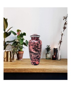 SOULURNS โกศบรรจุอัฐิแบบแฮนด์เมดสไตล์อเมริกัน สีโรสโกลด์ประกายระยิบระยับ สำหรับบรรจุอัฐิของมนุษย์ เหมาะสำหรับผู้ใหญ่ ML-RG - Product Image 5
