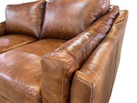 Zweisitziges Chesterfield-Sofa aus Echtleder |   Luxuriöses Handgefertigtes Mid-Century Modern Design Apartment Hotel Wohnzimmer Villa Keller