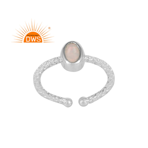 Handmade Fine Sterling <b>Silver</b> Stackable <b>Ring</b> Ethiopian <b>Opal</b> Gemstone <b>Ring</b> Certificated Wholesale <b>Silver</b> Jewelry - Product Image 1