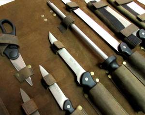 Top Quality Genuine Leather Kitchen <b>Tool</b> <b>Roll</b> Chefs <b>Tool</b> Bag By Standard International - Product Image 5