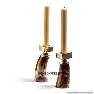 Metal Aluminium <b>Gold</b> Plated <b>Pillar</b> <b>Candle</b> Stand - Product Image 6