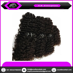 Cabello humano indio crudo con cutícula alineada, cabello de grado Remy - Product Image 3