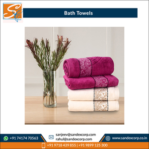 Serviette de bain de golf de l'Inde Top Quality Bulk Supply OEM Plain Pattern and Size 100% Cotton Serviettes de bain au prix de gros. - Product Image 5