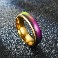 Montre connectée à anneau de température - Acier titane, design tendance et élégant, multicolore, unisexe