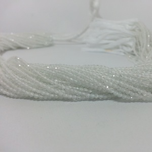Cuentas Redondas Facetadas de Topacio Blanco Natural de 2 mm, Piedras Semipreciosas de Primera Calidad AAA para la Fabricación de Joyas, Alibaba - Product Image 2