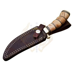 มีดพับได้ด้ามโบวีทำจากไม้มะกอกใช้ในการล่าสัตว์กลางแจ้งตั้งแคมป์ - Product Image 6