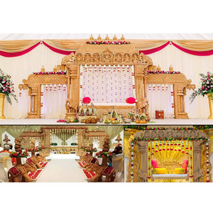 Awesome Wooden Manavarai Wedding Mandap UK Indoor South Wedding Wooden Manavarai Mandap Srilankan Wedding Wooden Mandap Usa - Product Image 1