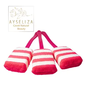 Ayseliza meilleure qualité Offre Spéciale rose blanc à long manche corps éponge exfoliante dos épurateur pour douche éponges de bain en gros