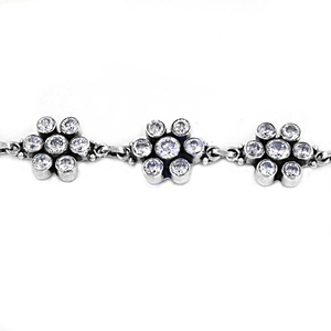 Delicate CZ <b>Bracelet</b> Optimal Shape CZ Cubic Zirconia Floral Designs High Class Jewellery Gifts for Women and Girls - Product Image 2