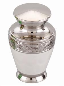 Urna de diseñador de estilo americano de Metal satinado colorido, recuerdo Interior de terciopelo memorable para cenizas conmemorativas o uso del bebé - Product Image 2