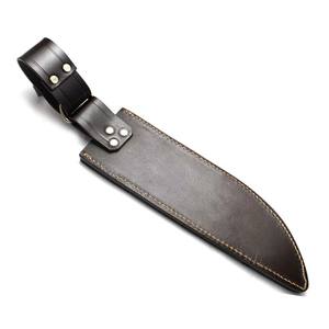 Trending Style Unique OEM Rich Grain Textured Leather Sheath for Fixed Blade Bowie Knives - Product Image 3