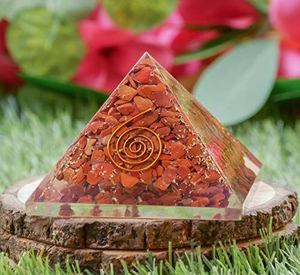 Pyramide d'orgone de jaspe rouge, vente en gros, pyramide d'orgone de meilleure qualité, acheter chez F S CRYSTAL - Product Image 2