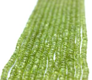 Peridot ลูกปัดโรนเดลเม็ดกลมขนาด6มม. - Product Image 3