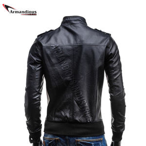 Wholesale Windproof Comfortable <b>Leather</b> <b>Jacket</b> <b>Men</b> <b>Leather</b> <b>Jacket</b> - Product Image 4