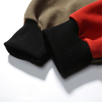 Sudadera con Capucha Ligera y Ecológica de Algodón 100% para Hombre y Mujer, Tallas Grandes, Estilo Casual Urbano, Diseño Color Block