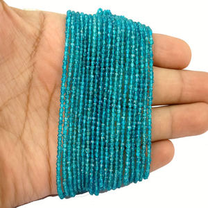 De apatita de piedras preciosas Rondelle cuentas - Product Image 1