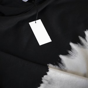 เสื้อฮู้ดมัดย้อมสีดำและสีขาว,เสื้อฮู้ดผ้าฝ้าย100% พิมพ์ลายมัดย้อมเสื้อฮู้ดล้างได้ตามความต้องการขายส่งพร้อมโลโก้ที่กำหนดเองของคุณ - Product Image 2