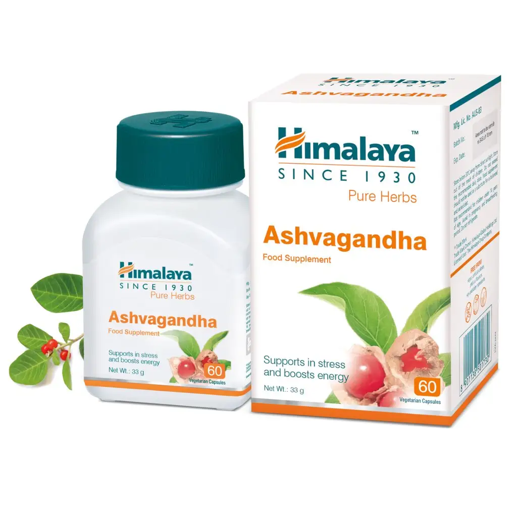 Himalaya Ashwagandha tabletleri bağışıklık gücü bitkisel sağlık doğal gıda takviyesi hindistan