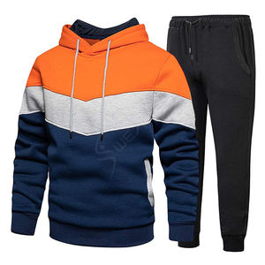 Nuevo diseño al por mayor impresión de logotipo personalizado/bordado pantalones de chándal de lana/sudadera innovadora cremallera frontal chándales para hombres - Product Image 4