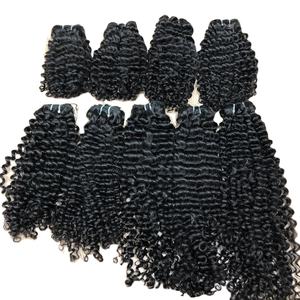 Prix de gros sur l'extension de cheveux vietnamiens Remy à double trame à la machine tissage de cheveux vierges profondément bouclés teints - Product Image 1