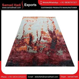 พรมเนปาลีขน100% งานปักด้วยมือดีไซน์ทันสมัยสำหรับใช้ในโรงแรมและบ้าน - Product Image 3