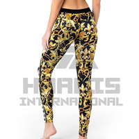 Leggings pour femmes ultra respirants, logo personnalisé, vêtements de sport pour la salle de sport, impression numérique, yoga, entraînement, course à pied, vente en gros