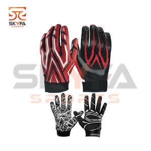 Gants de football américain professionnels personnalisés de haute qualité avec doigts Gants de sport - Product Image 1