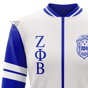 De Zeta Phi Beta Sorority bordado chaqueta de Bombardero - Product Image 2