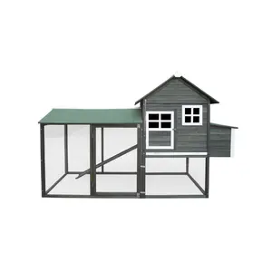 easy assembled large outdoor eco-friendly chicken coop with outdoor run