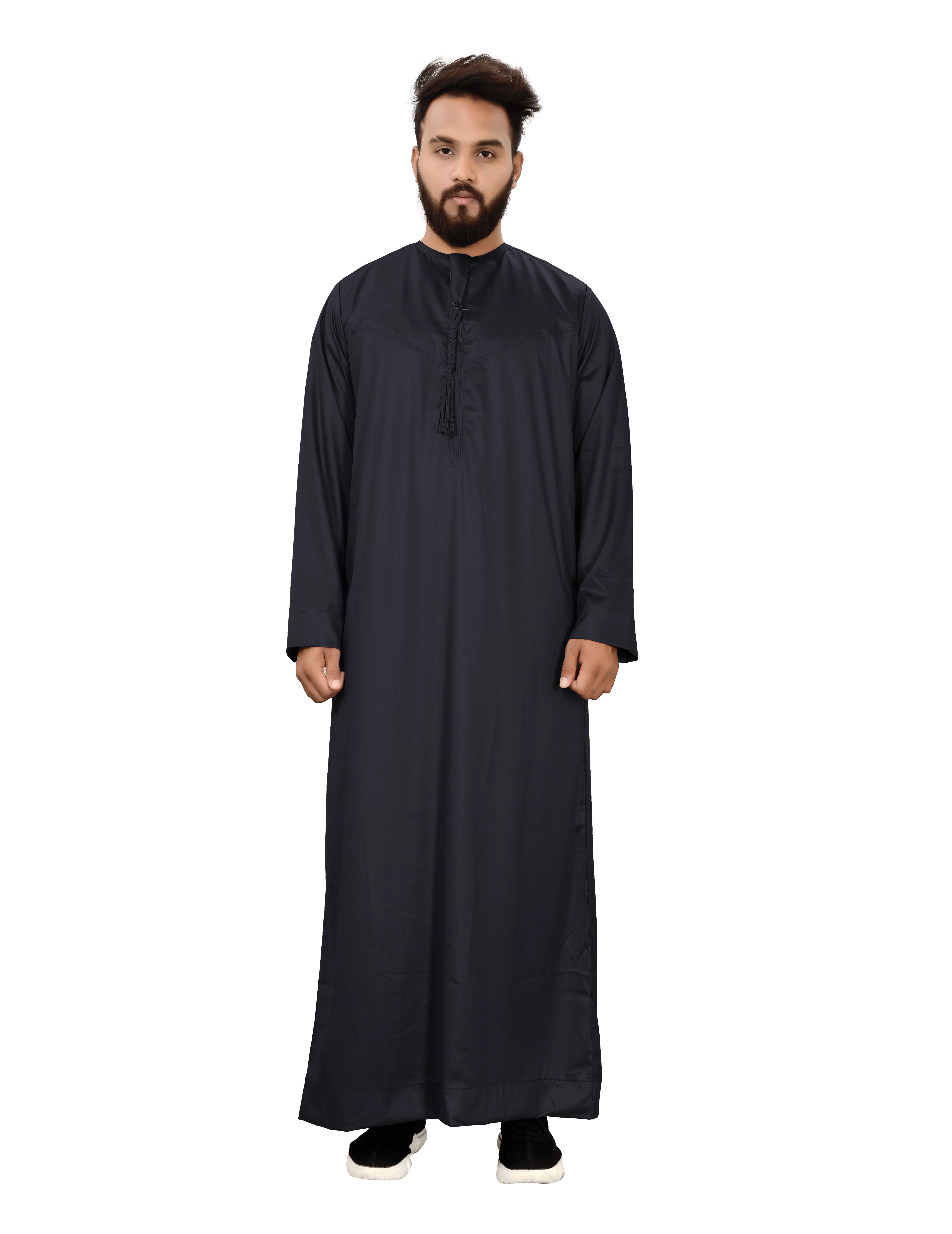 メンズサウジトーベローブイスラムイスラム教徒ジュバアラビア語カフタンアバヤドレス