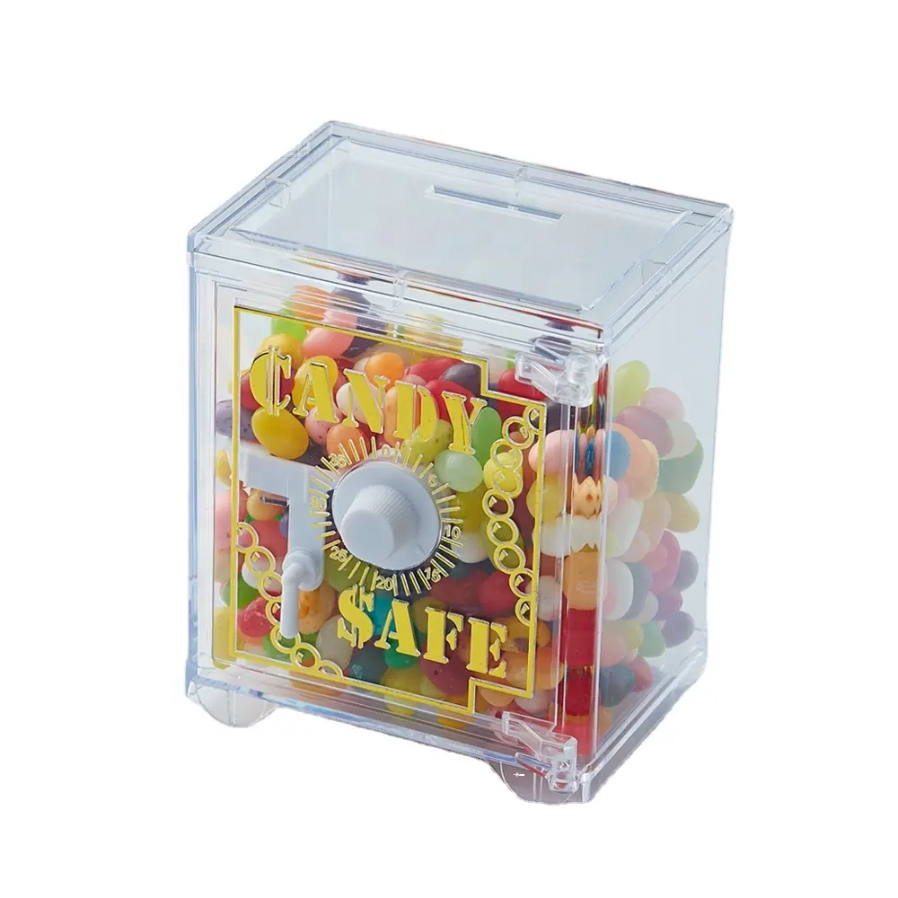 Kwang Hsieh Lock Shaped Clear Plastic Candy Box for Wedding Favor