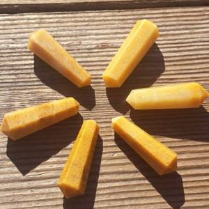 Cristal de Cuarzo Dorado Natural al por Mayor, Cristal de Doble Terminación, Gema, Cristal con Punta de Lápiz para Sanación y Joyería - Product Image 1