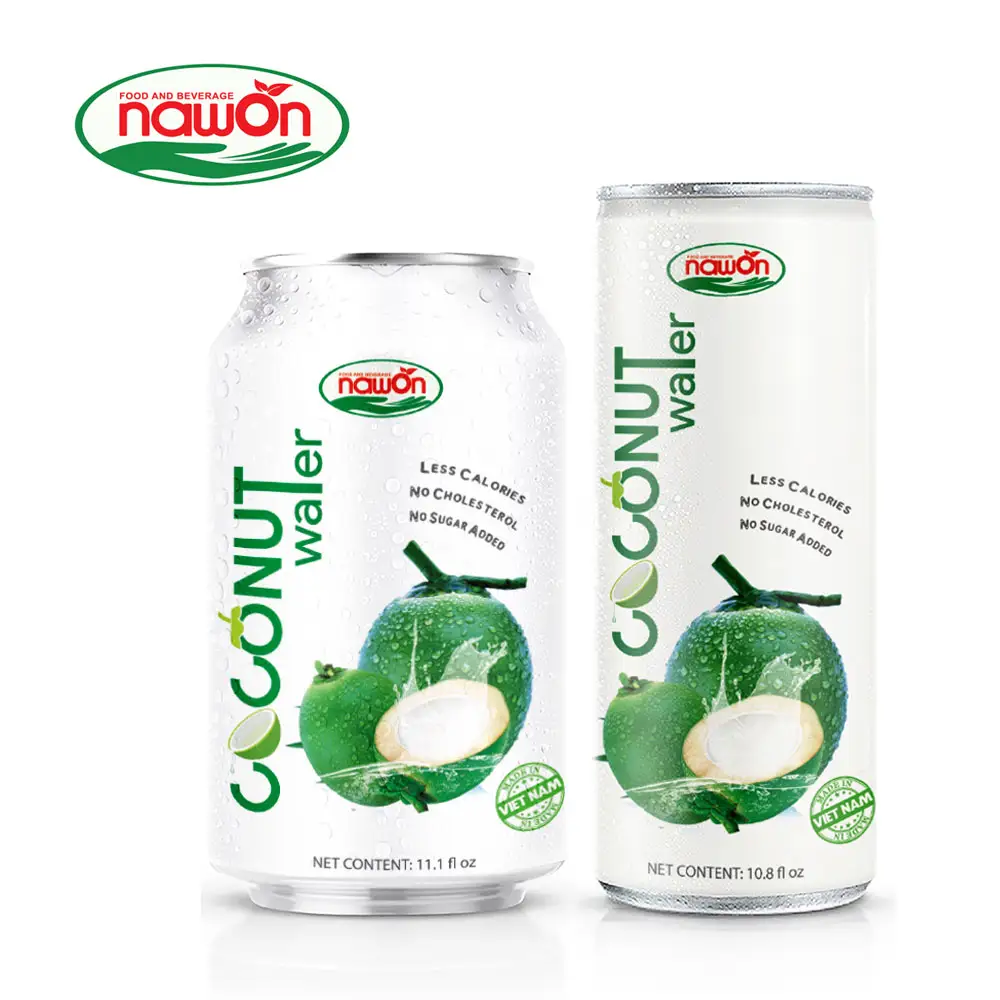 500ml NAWON Canned Coconut Water For Sale Good Healthy Fruit Juice OEM Vietnamese Provider