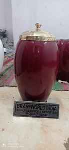 POT d'urne de crémation pour adulte, fournitures de cendres humaines, funérailles, cuivworld, inde - Product Image 4