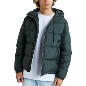 Moda de invierno Elegante diseño personalizado con capucha Puffer Bubble Coat Mens Material Services Venta caliente bordado Puffer Jacket - Product Image 6