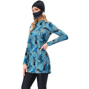 Maillot de bain personnalisé hijab, 2 pièces, vêtements de plage pour femmes musulmanes, maillot de bain mode de luxe, marque privée, service islamique OEM pour femmes, imprimé pour adultes - Product Image 5