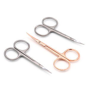 Private Label Super Sharp Stainless Steel Eyelash Extension <b>Scissors</b> Straight Blade with Blunt Tip for Beauty <b>Manicure</b> <b>Scissors</b> - Product Image 2