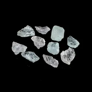 טבעי kunzite מחוספס צורה חופשית 10 pcs הרבה 14.65gm loose חן