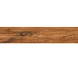 Piastrelle per pavimenti in legno marrone antico piastrelle vetrificate alla moda con venature del legno