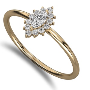 Anillo de Compromiso, Anillo de Año Nuevo con Diamantes Naturales con Certificado de Laboratorio, Colección para Mujer, Certificado IGI e Ingemco, Precios al por Mayor - Product Image 2