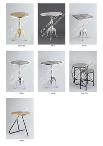 Modern <b>Coffee</b> <b>Table</b> <b>Silver</b> Metal Base Wooden Marble Granite Top Low Height Eco-Friendly Durable Diwali Home Office Living Room - Product Image 6