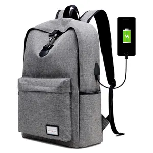 Mochila multifunción para hombre y mujer, morral escolar con puerto de carga USB para ordenador portátil y viaje de negocios