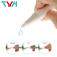 Botella de Plástico LDPE Blanca Suave con Gotero de 3ml, 5ml, 10ml, 15ml, con Tapa de Rosca de PP para Suero para el Cuidado de la Piel (Serie HA)