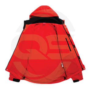 Chaqueta cortavientos con cremallera de Color sólido con logotipo impreso personalizado de poliéster/algodón de punto de piel de oveja de talla grande de invierno para hombre - Product Image 4