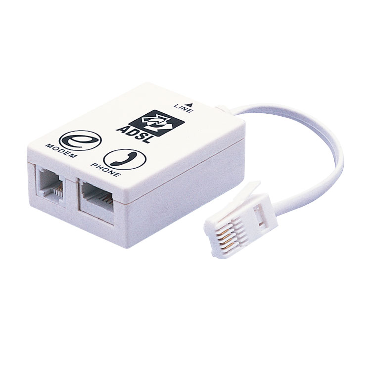 Adaptador Dnchufe Teléfono Dos Vías Divisor Doble, Cable 2 2