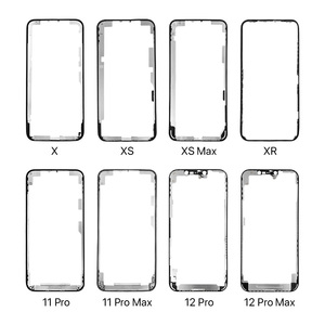 Cadre intermédiaire pour <span class=keywords><strong>iPhone</strong></span> 16 15 Plus 14 13 12 Pro Max 11 XR Xs Max, vitre tactile avant, panneau extérieur, couvercle d'écran LCD - Product Image 5