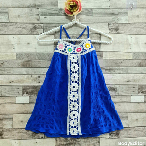 Estilo de la moda recién nacido bebé niñas vestido de princesa de algodón niños ropa de bebé infantil de verano las niñas vestido de fiesta - Product Image 2
