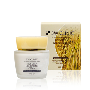 3W Clinic Rice <b>Deep</b> Nourishing Cream Quinoa Extracts for All Skin Types-Whitening Anti-Wrinkle Moisturizing Facial Care - Product Image 1