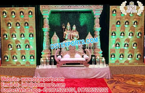 Scène de mariage blanche de premier ordre en Asie, Melbourne, meilleure décoration de scène de mariage à Calgary, scène de réception de mariage indo-occidentale, Nouvelle-Zélande - Product Image 6