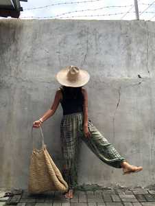 ฤดูร้อนชุด Plazzo กางเกงออกแบบที่กำหนดเองกางเกงโยคะ Tie Dye กว้างขายาวเอวชายหาดสบายๆสไตล์ยาว Palazzo กางเกง - Product Image 5